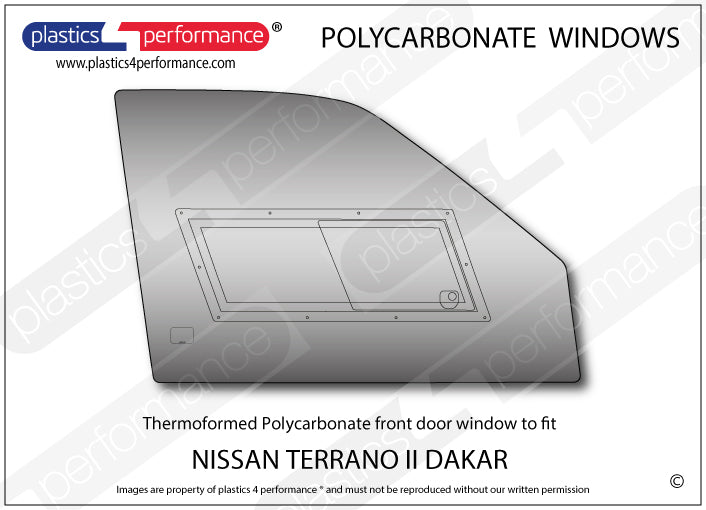 Carica immagine in Galleria Viewer, Vetri in Policarbonato per Nissan Terrano II R20