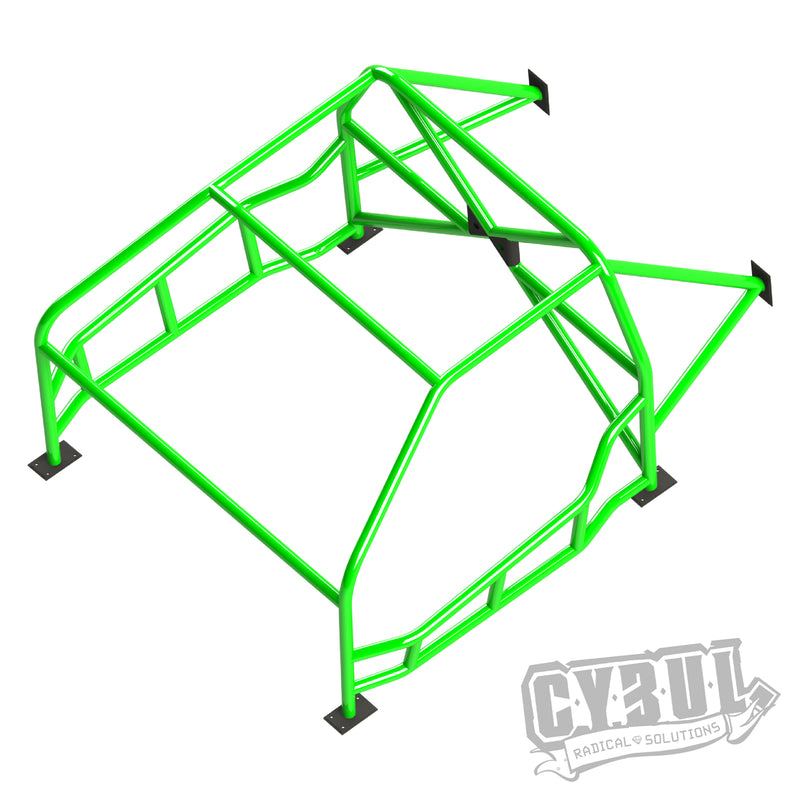 Carica immagine in Galleria Viewer, Roll Bar Multipunto da Saldare Cybul V3 Nascar per Nissan 200SX S13