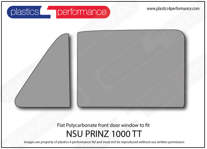Carica immagine in Galleria Viewer, Vetri in Policarbonato per NSU Prinz 1000 TT