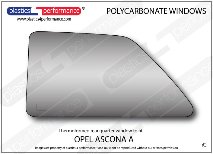 Carica immagine in Galleria Viewer, Vetri in Policarbonato per Opel Ascona A