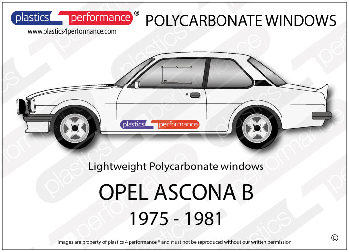 Carica immagine in Galleria Viewer, Vetri in Policarbonato per Opel Ascona B