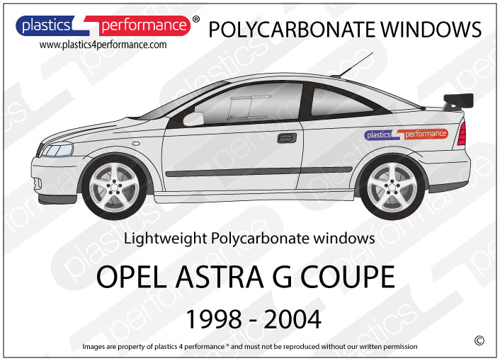 Carica immagine in Galleria Viewer, Vetri in Policarbonato per Opel Astra G Coupé