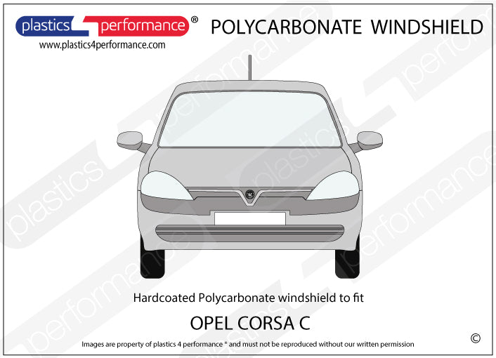 Carica immagine in Galleria Viewer, Vetri in Policarbonato per Opel Corsa C 3 Porte