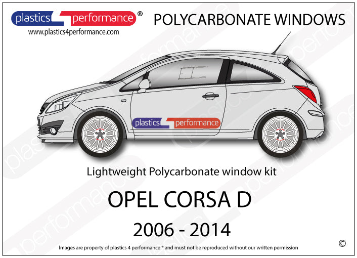 Carica immagine in Galleria Viewer, Vetri in Policarbonato per Opel Corsa D
