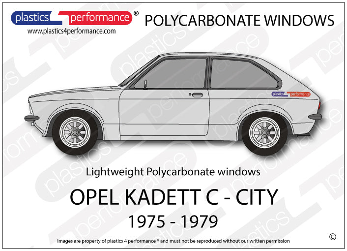 Carica immagine in Galleria Viewer, Vetri in Policarbonato per Opel Kadett C City