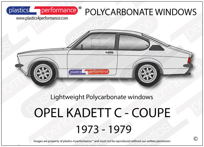 Carica immagine in Galleria Viewer, Vetri in Policarbonato per Opel Kadett C Coupé