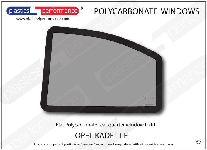 Carica immagine in Galleria Viewer, Vetri in Policarbonato per Opel Kadett E 3 Porte