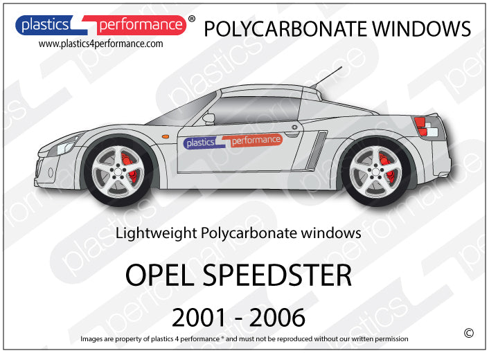 Carica immagine in Galleria Viewer, Vetri in Policarbonato per Opel Speedster