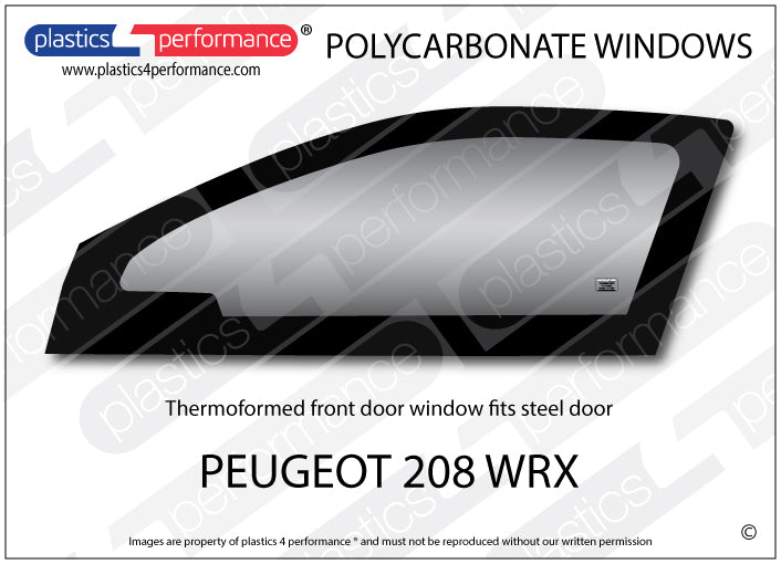 Carica immagine in Galleria Viewer, Vetri in Policarbonato per Peugeot 208 WRX