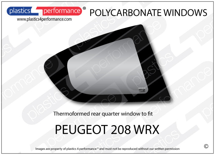 Carica immagine in Galleria Viewer, Vetri in Policarbonato per Peugeot 208 WRX
