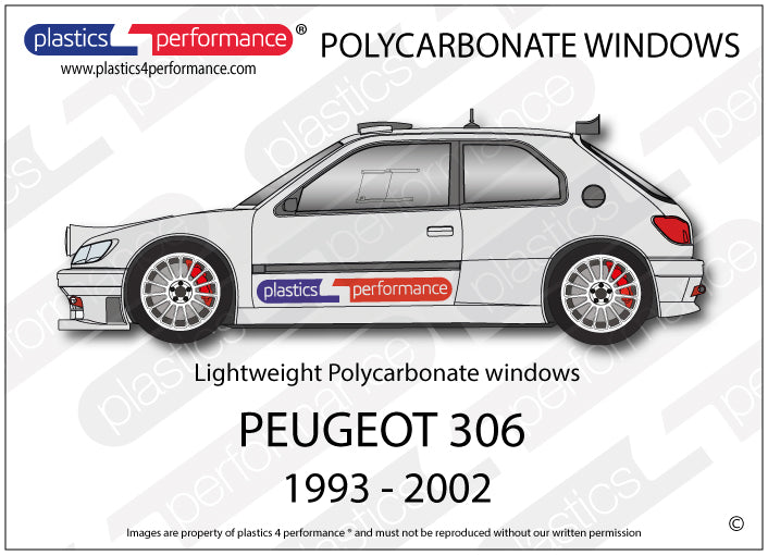 Carica immagine in Galleria Viewer, Vetri in Policarbonato per Peugeot 306 3 Porte