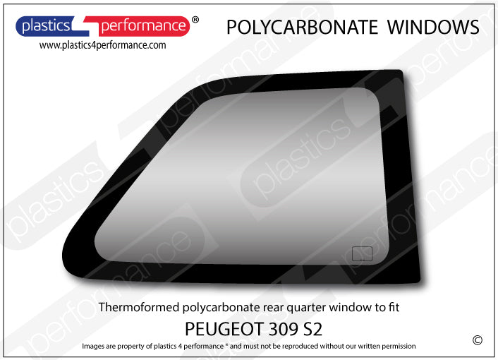 Carica immagine in Galleria Viewer, Vetri in Policarbonato per Peugeot 309 Fase 2 3 Porte