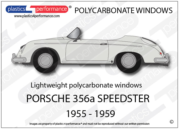 Carica immagine in Galleria Viewer, Vetri in Policarbonato per Porsche 356 A Speedster