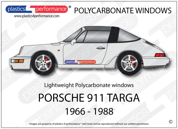 Carica immagine in Galleria Viewer, Vetri in Policarbonato per Porsche 911 Targa (66-88)