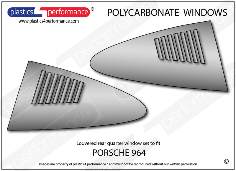 Carica immagine in Galleria Viewer, Vetri in Policarbonato per Porsche 911 (964)