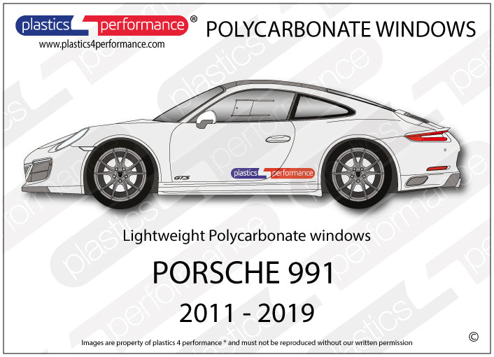 Carica immagine in Galleria Viewer, Vetri in Policarbonato per Porsche 911 (991)