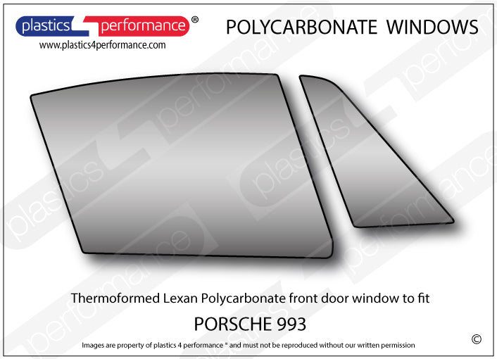 Carica immagine in Galleria Viewer, Vetri in Policarbonato per Porsche 911 (993)