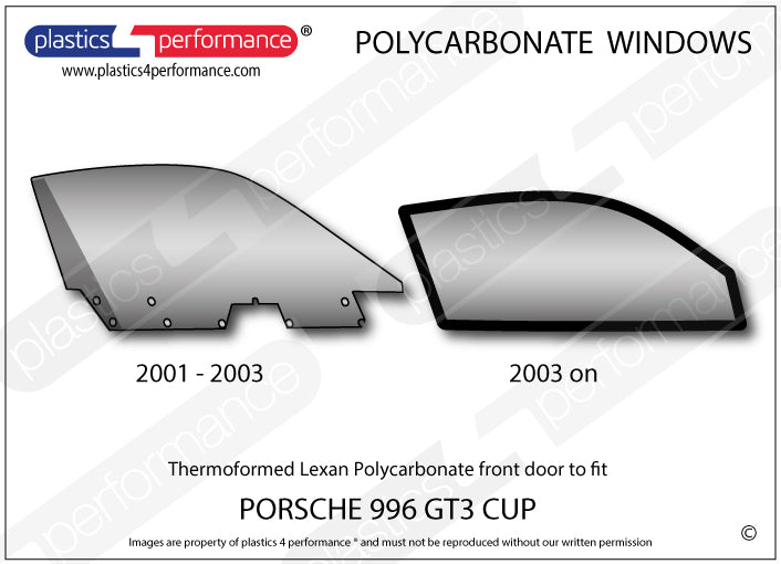 Carica immagine in Galleria Viewer, Vetri in Policarbonato per Porsche 911 GT3 Cup (996)