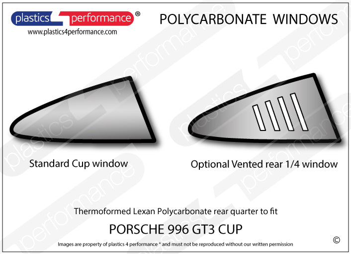 Carica immagine in Galleria Viewer, Vetri in Policarbonato per Porsche 911 GT3 Cup (996)