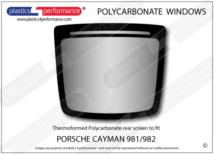 Carica immagine in Galleria Viewer, Vetri in Policarbonato per Porsche Cayman (981)