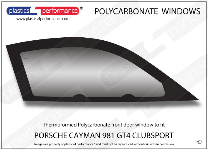 Carica immagine in Galleria Viewer, Vetri in Policarbonato per Porsche Cayman GT4 Clubsport (981)
