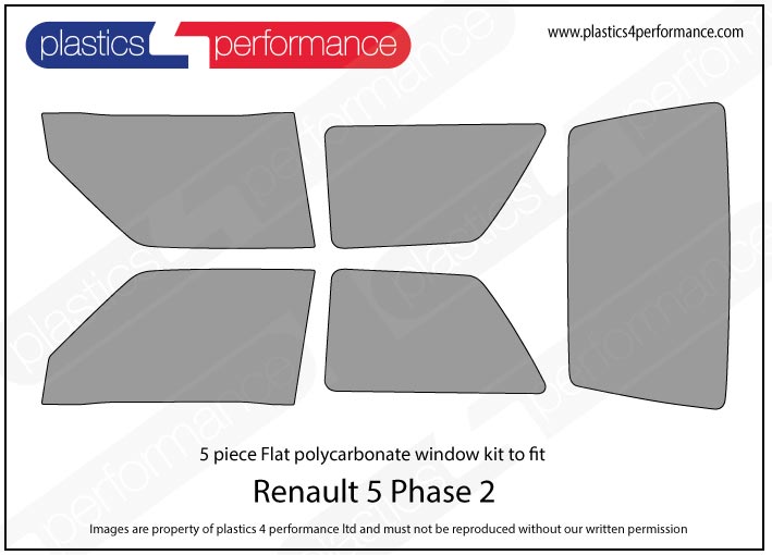 Carica immagine in Galleria Viewer, Vetri in Policarbonato per Renault Supercinq