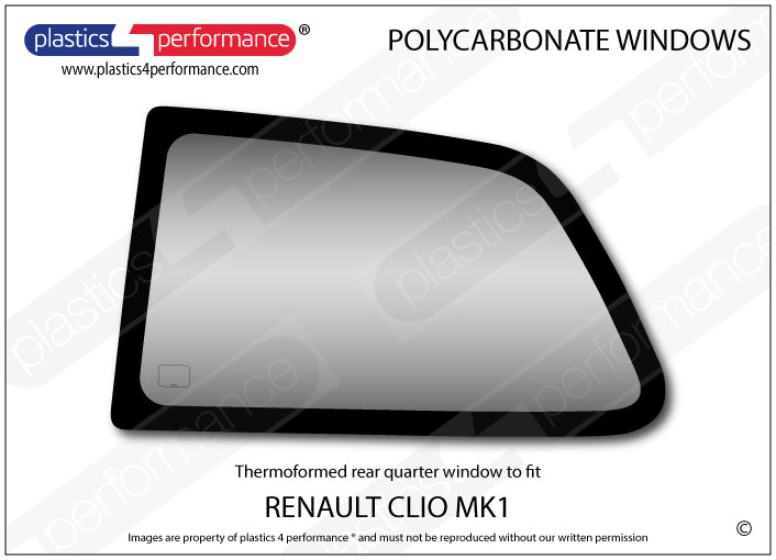 Carica immagine in Galleria Viewer, Vetri in Policarbonato per Renault Clio 1