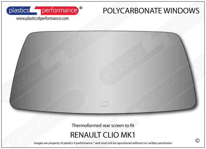 Carica immagine in Galleria Viewer, Vetri in Policarbonato per Renault Clio 1