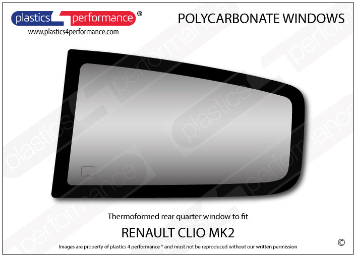 Carica immagine in Galleria Viewer, Vetri in Policarbonato per Renault Clio 2
