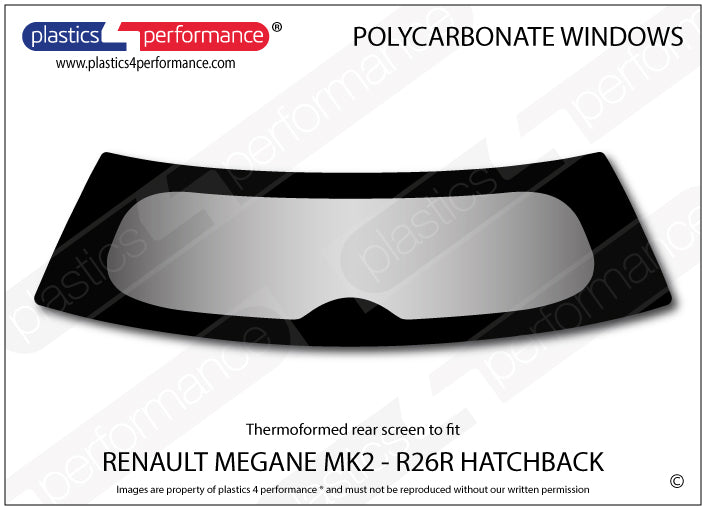 Carica immagine in Galleria Viewer, Vetri in Policarbonato per Renault Megane 2 incluso R26R