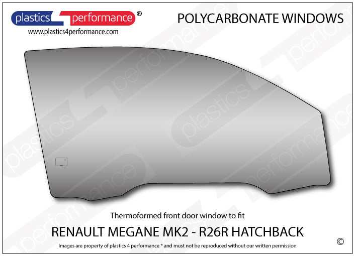 Carica immagine in Galleria Viewer, Vetri in Policarbonato per Renault Megane 2 incluso R26R