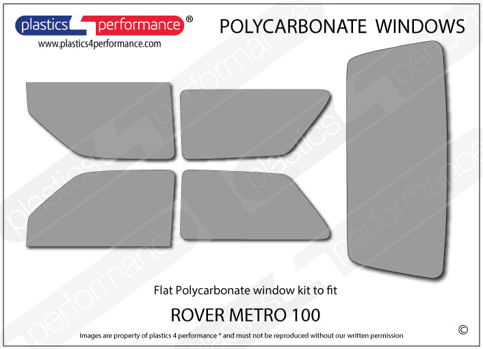 Carica immagine in Galleria Viewer, Vetri in Policarbonato per Rover Metro 100
