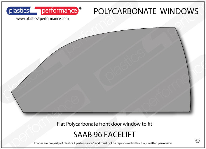 Carica immagine in Galleria Viewer, Vetri in Policarbonato per Saab 96 Facelift