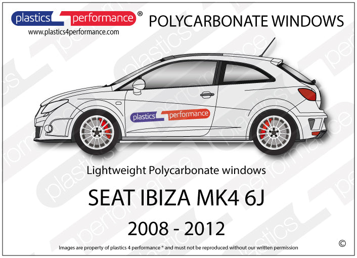 Carica immagine in Galleria Viewer, Vetri in Policarbonato per Seat Ibiza MK4 6J