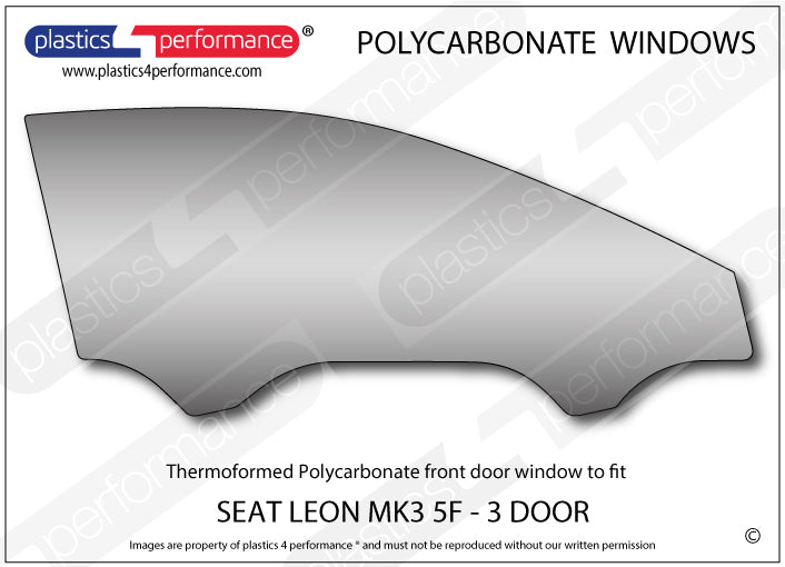 Carica immagine in Galleria Viewer, Vetri in Policarbonato per Seat Leon MK3 5F 3 Porte