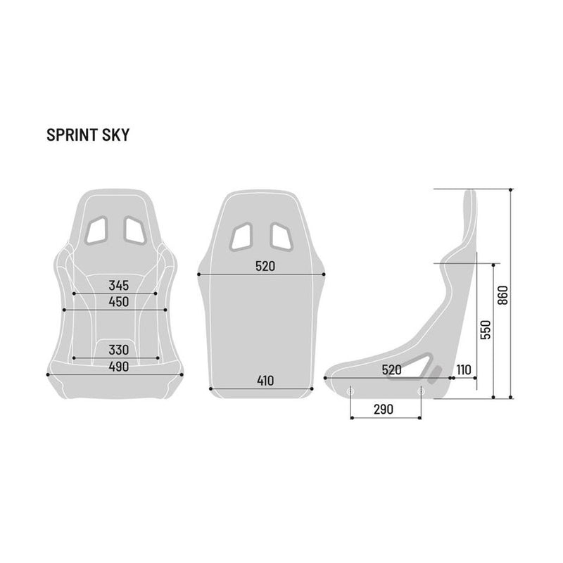 Carica immagine in Galleria Viewer, Sedile SPARCO Sprint + Skai tubolare FIA