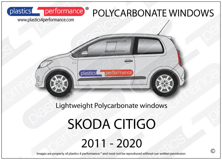 Carica immagine in Galleria Viewer, Vetri in Policarbonato per Skoda Citigo 3 Porte