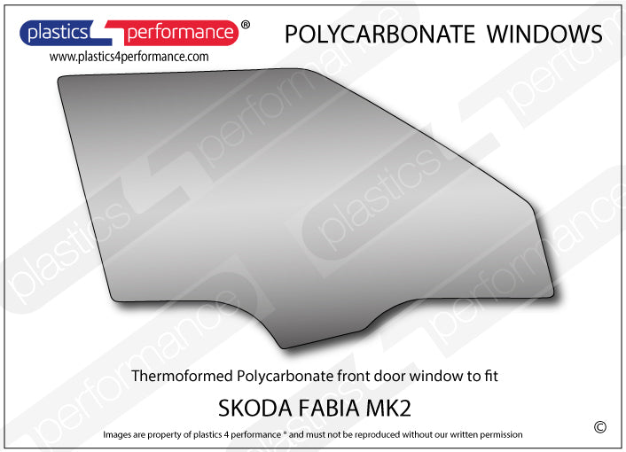 Carica immagine in Galleria Viewer, Vetri in Policarbonato per Skoda Fabia MK2 5J