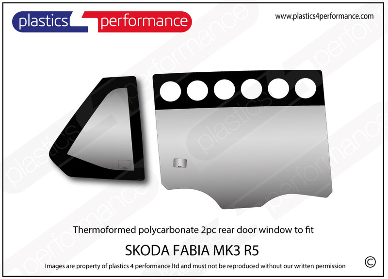 Carica immagine in Galleria Viewer, Vetri in Policarbonato per Skoda Fabia MK3 R5