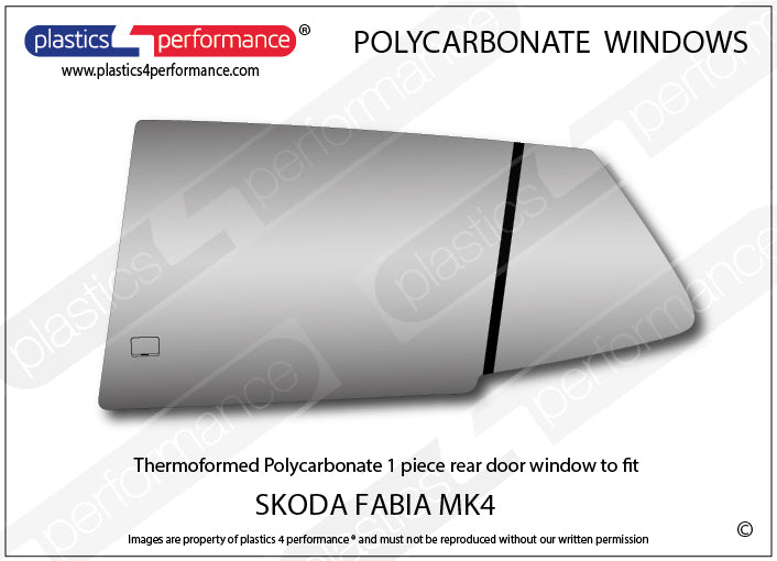 Carica immagine in Galleria Viewer, Vetri in Policarbonato per Skoda Fabia MK4 PJ