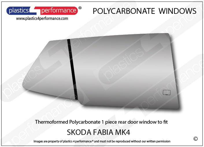 Carica immagine in Galleria Viewer, Vetri in Policarbonato per Skoda Fabia MK4 PJ