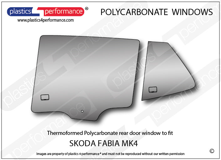 Carica immagine in Galleria Viewer, Vetri in Policarbonato per Skoda Fabia MK4 PJ