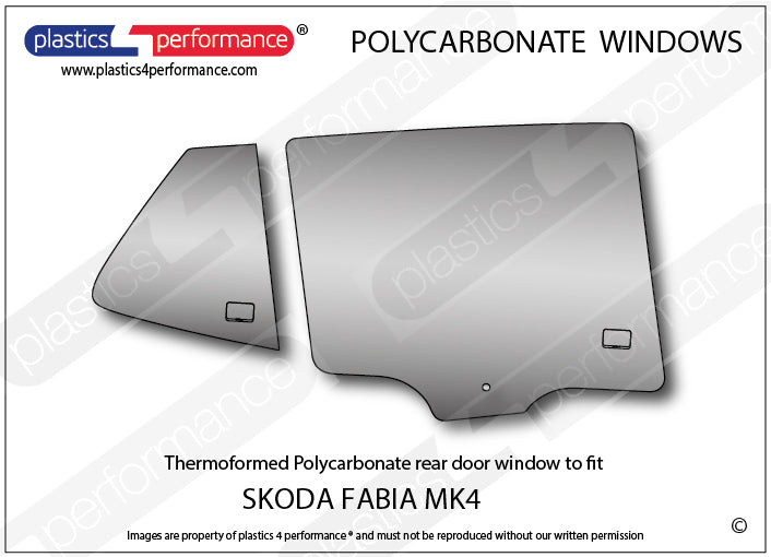 Carica immagine in Galleria Viewer, Vetri in Policarbonato per Skoda Fabia MK4 PJ