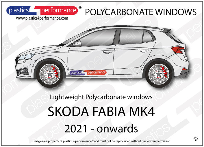 Carica immagine in Galleria Viewer, Vetri in Policarbonato per Skoda Fabia MK4 PJ