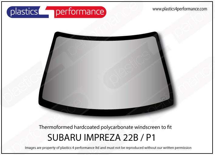 Carica immagine in Galleria Viewer, Vetri in Policarbonato per Subaru Impreza 22B STi