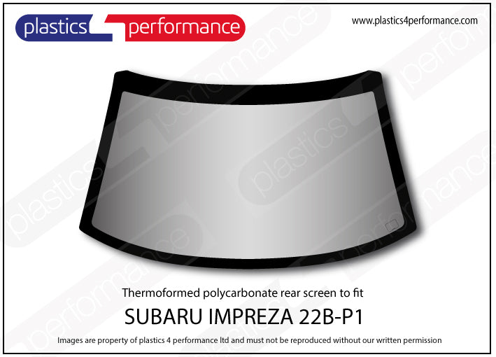 Carica immagine in Galleria Viewer, Vetri in Policarbonato per Subaru Impreza 22B STi