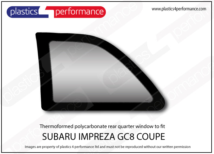 Carica immagine in Galleria Viewer, Vetri in Policarbonato per Subaru Impreza GC Coupé