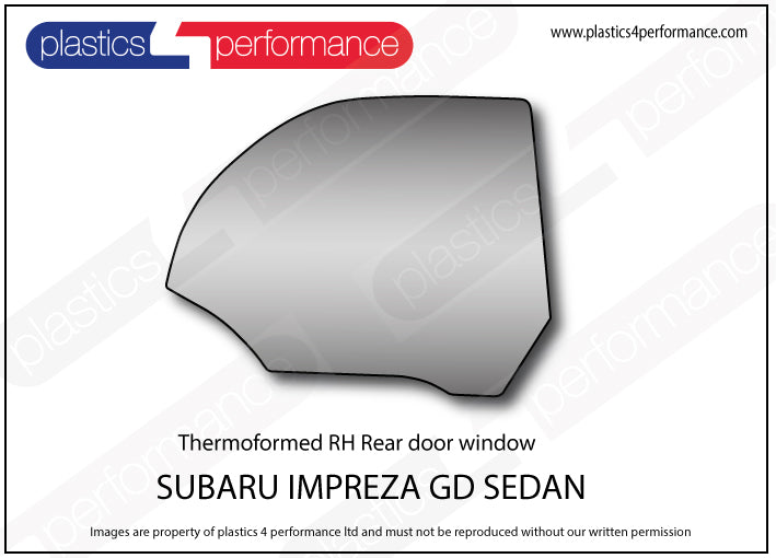 Carica immagine in Galleria Viewer, Vetri in Policarbonato per Subaru Impreza GD Berlina
