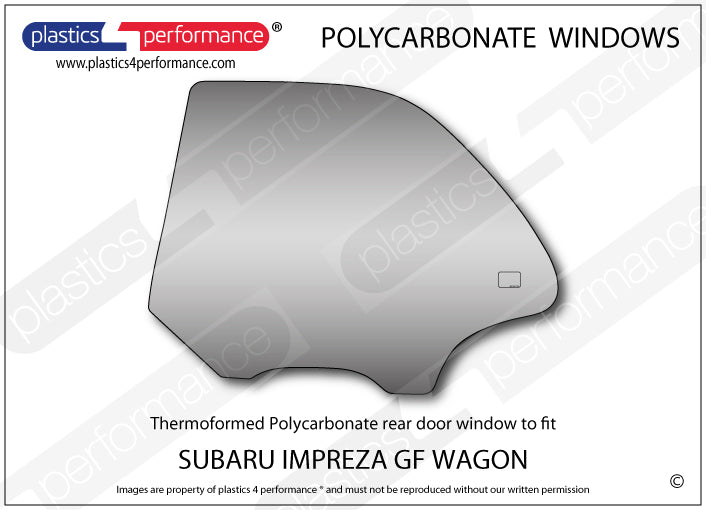 Carica immagine in Galleria Viewer, Vetri in Policarbonato per Subaru Impreza GF Station Wagon