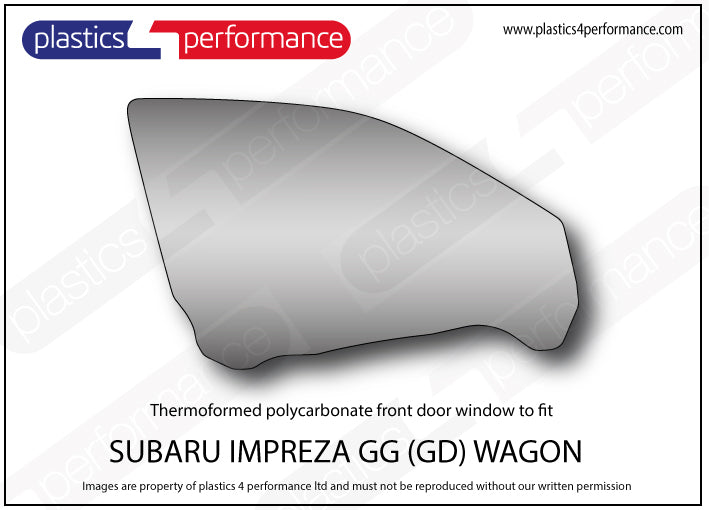 Carica immagine in Galleria Viewer, Vetri in Policarbonato per Subaru Impreza GG Station Wagon